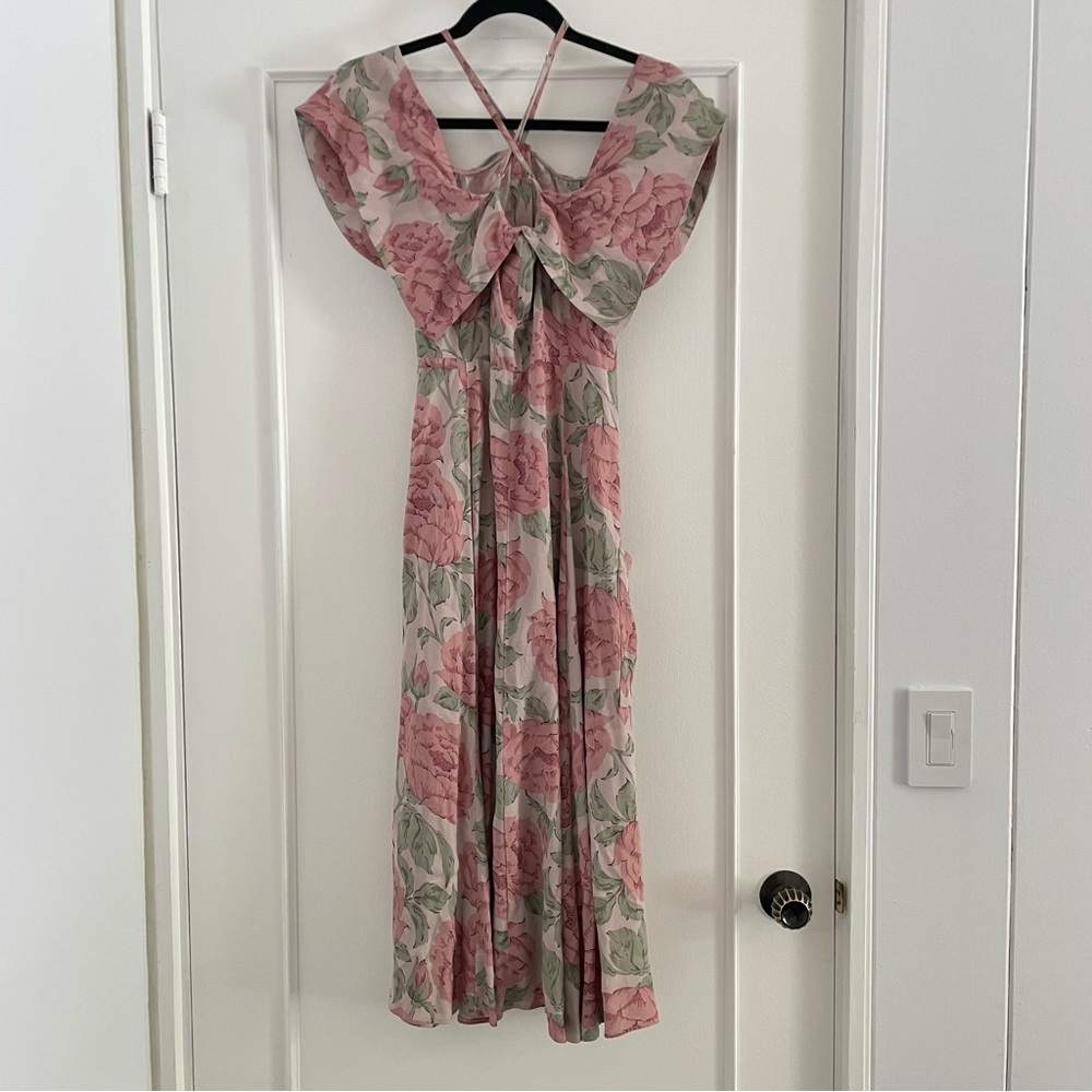 REFORMATION mina dress in diana print - Picture 5 of 9